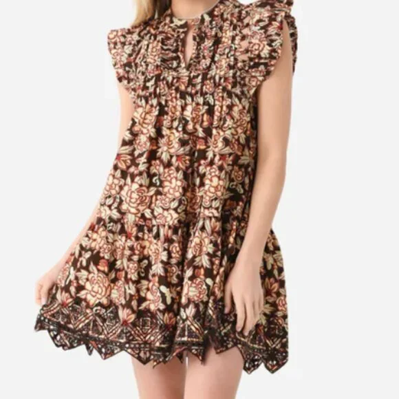 Sea New York Emelia Print Flutter Sleeve Dress - Picture 4 of 13